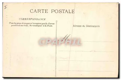 Estátua de Mirabeau na Cour da Mairie — Aix-en-Provence — Editor E. Jaussaud, n°10 — Verso