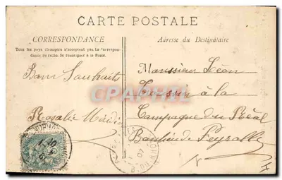 Aix-en-Provence - Statua Mirabeau na placu Miejskim — kolekcja Hausson - n°10 — Rewers