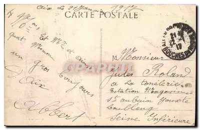 AIX-en-PROVENCE - La Mairie et la Tour de l'Horloge — Édition Gars — Verso