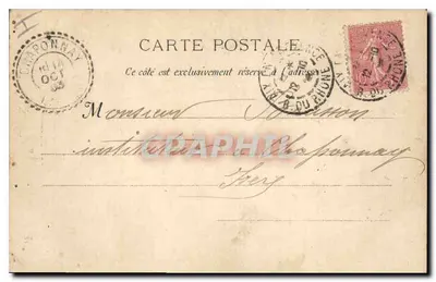 Aix-en-Provence — Estátua de Mirabeau — L. Mercier, Editor — Verso