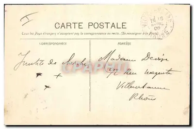 Aix-en-Provence — Hotel de Ville, Estátua de Mirabeau — Guende fot. Marcelle — Verso