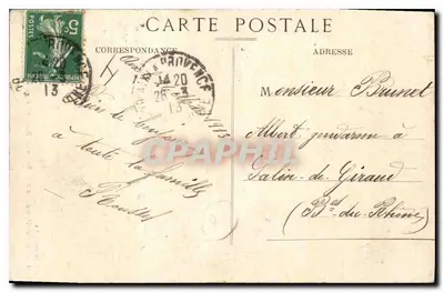 Aix-en-Provence — Estátua de Mirabeau na Praça da Prefeitura — Verso