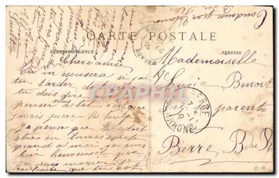 Estátua de Mirabeau — Aix-en-Provence — Coleção Jaüssaud — Verso