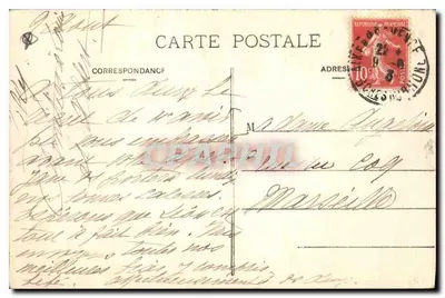 AIX-EN-PROVENCE — Fontein van de Rotonde — uitgegeven door A. Mareschal & Cie — Achterkant