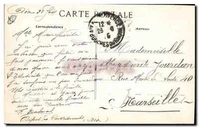 Aix-en-Provence — a Grande Fontaine — editor desconhecido, número de série não visível — Verso