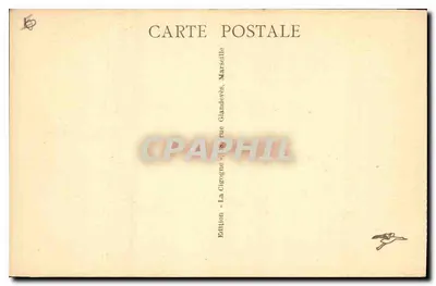 Aix-en-Provence — monumentalna fontanna Rotonde — Édition La Cigogne, Marseille — Rewers