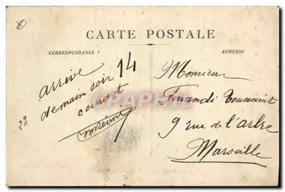 Aix-en-Provence — Fonte da Rotonda — Coleção G. Martinet — Verso