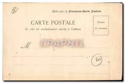 Aix - La Grande Fontaine — editado por Provence-Carte Postale — Reverso