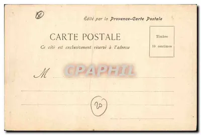 Aix - La Grande Fontaine — edita da Provence-Carte Postale — Verso