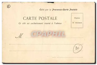 Aix - Wielka Fontanna — wydane przez Provence-Carte Postale — Rewers