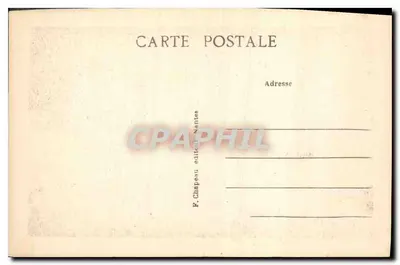 Guérande Antiga — O Bas-Mail e os Muros, cerca de 1840 — F. Chapeau, Nantes — Verso