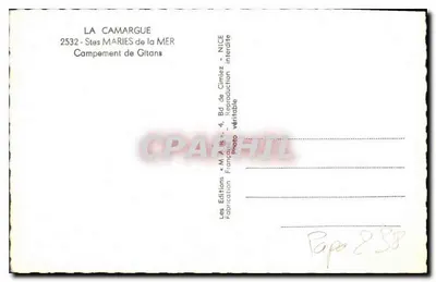 A Camargue — Acampamento de gitanos — As Edições « M.A.I.S. » — Verso