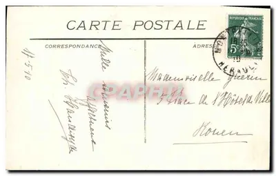 Montpellier — Plac Komedii. Wejście na Rue de la Loge. L 1358 — Rewers