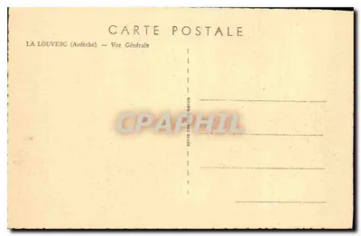 La Louvesc (Ardèche) — Algemene Uitzicht — Hélio Comblé-Macon — Achterkant
