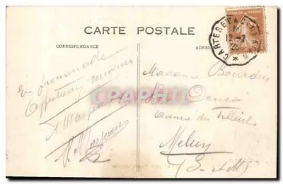 Carteret — A Praia — Carte postale do editor 'Phot. Muyon, Carteret' — Verso