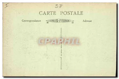 Castello di Chinon — Fiume l'Yonne — Edizione Bazar du Morvan, n°15 — Verso
