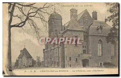 Castelo de Chatillon-en-Bazois — pátio de honra — Edição da Chocolaterie D'Aiguebelle, n°5
