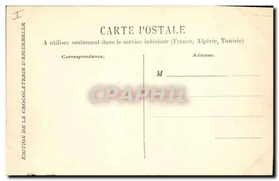 Castelo de Chatillon-en-Bazois — cour d'honneur — Edição da Chocolaterie d'Aiguebelle, n°5 — Verso
