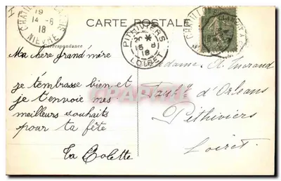 Chatillon-en-Bazois — O Castelo visto da Estação — Roubé, Châtillon, n°2102 — Verso