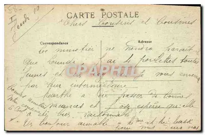 As Rochas do Courtil-Bas — Através do Morvan — Coleção A. Roubé, Châtillon — Verso