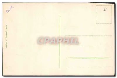 Metz. Hauptbahnhof Gare. — Editor F. Conrard, Metz — Verso