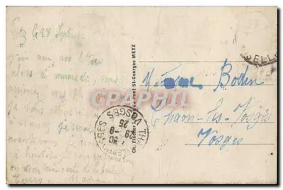 Metz — A Porta Serpenoise — editor Ch. Fischer, n°60 — Verso
