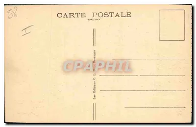 POUGUES-les-EAUX (Nièvre) — Kąt Parku — Wydawnictwo C. L. R. Besançon — Rewers