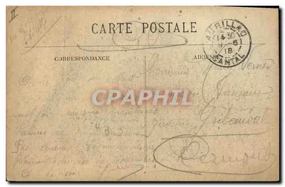 Aurillac - O Square no Inverno — Pierre Matrassy, n° 1277 — Verso