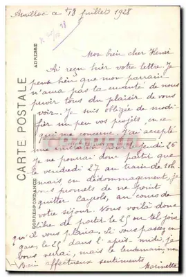 Aurillac — Szczegóły Porty Domu Konsularnego — wydawca anonimowy, n° 138 — Rewers