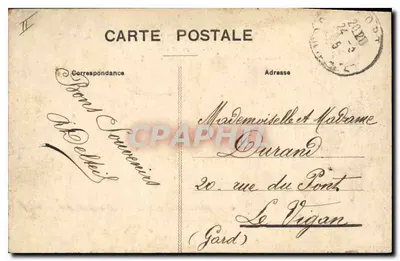 L'Auvergne - Vallée de Mandailles - El Puy Mary visto desde la Carretera antes de llegar a Bénech (Cantal - 336) — Reverso