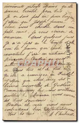 Cantal — Brèche de Roland — Le Col — 1302 — Verso