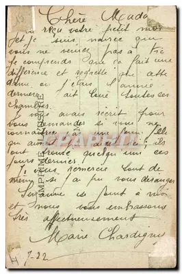 Auvergne — Dolina rzeki Cère przy wejściu do Przejścia Compoing — L. Delhostal — Rewers