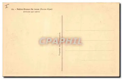 Notre-Dame du Laus — Hautes-Alpes — Propriedade dos Missionários — Verso