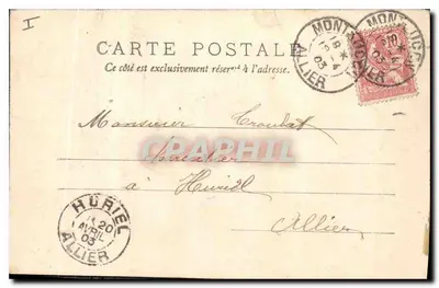 Montluçon — Urząd Miasta — wydawca Denis Papin, nr 68 — Rewers
