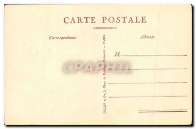 Poitiers — Velha casa romana onde Joana d'Arc viveu por três semanas em Março de 1429 — Dillen e Cie, Paris — Verso