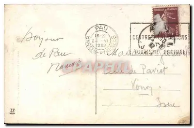 Het kasteel - Het wiegje van Hendrik IV — Pau, Basses-Pyrénées — Fototipie Labouche Frères, Toulouse, n°61 — Achterkant
