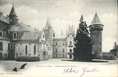 Castelo Bourbon-Busset — Arredores de Vichy — Edição Gilletta, fot. Nice, n°8120