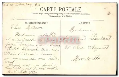 Aix-les-Bains — Le Grand Cercle — Wejście — LL. — Rewers