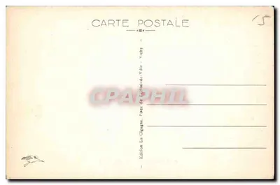 A Auvergne Pittoresca — A Noiva — Edição La Cigogne, Vicby — Verso