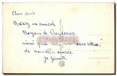 Bordeaux — Zbiór miasta i Garonne — N° 18, wydawca N. K. Toillouse — Rewers