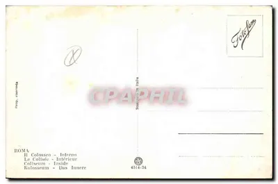 Koloseum — Wewnętrzne — Stampa FotoFama, n° 4514-34 — Rewers