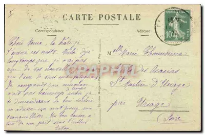 L'Allée du Domaine de Grange-Neuve — La Louvesc (Ardèche) — Éditions Margent-Bremond, n° 3546 — Verso
