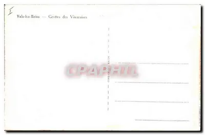 Vals-les-Bains — Jaskinie Vivaraïses — Wydawca Combiléna Bacon — Rewers