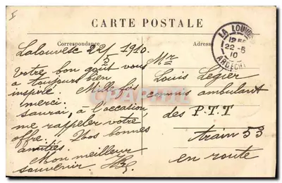 La Louvesc - Binnenkant van de Kapel van Sint Ignatius — M. B., Le Puy — Achterkant