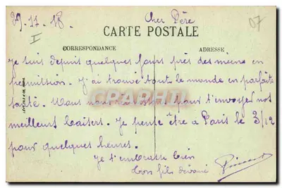 Valls-les-Bains (Ardèche) — Fonte Dominique — LL. N° 17 — Verso