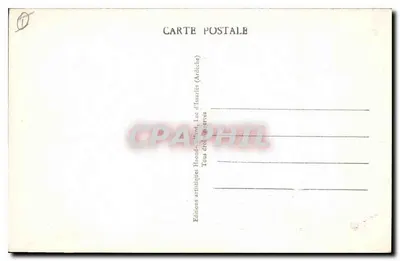 Lago de Issarlès (Ardèche), altitude 1000 m. — As margens pitorescas do Lago no lado Leste — Edições artísticas Haend-Centard — Verso