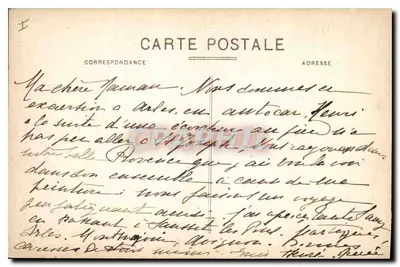 Abpia Montmajour — XII wiek, po lewej, wieża strzegowa lub wieża obronna XIV wieku — Coll. E. C. — Rewers