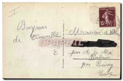 Trouville - Rainha das Praias - A Ponte-Promenade sob tempo forte — editor desconhecido, n° 101 — Verso