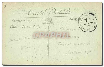 Caen — Façada klasztoru Dames — LL. n°17 — Rewers