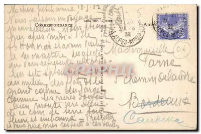 Ilhas de Lérins — O Mosteiro Antigo — ADIA IMP. — NICE — N°40 — Verso